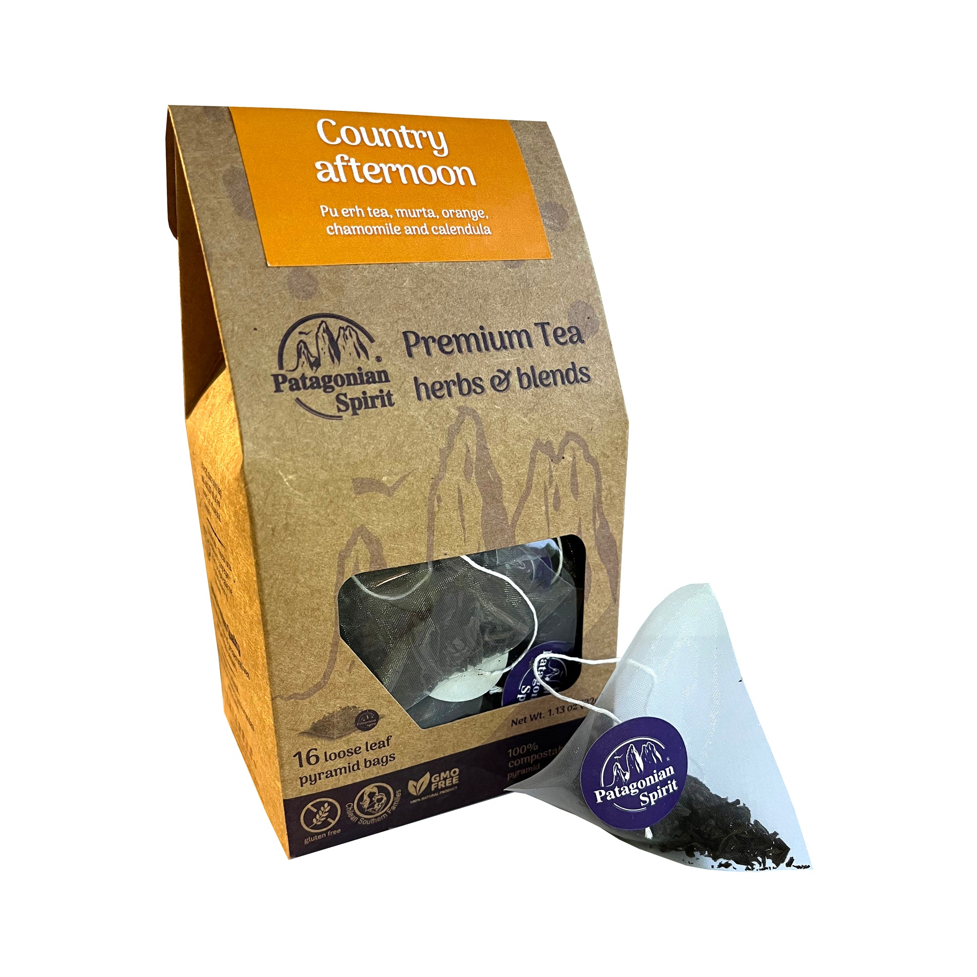 Patagonian Spirit Tea - 16 Bags per box! - Everglobe Specialty Products