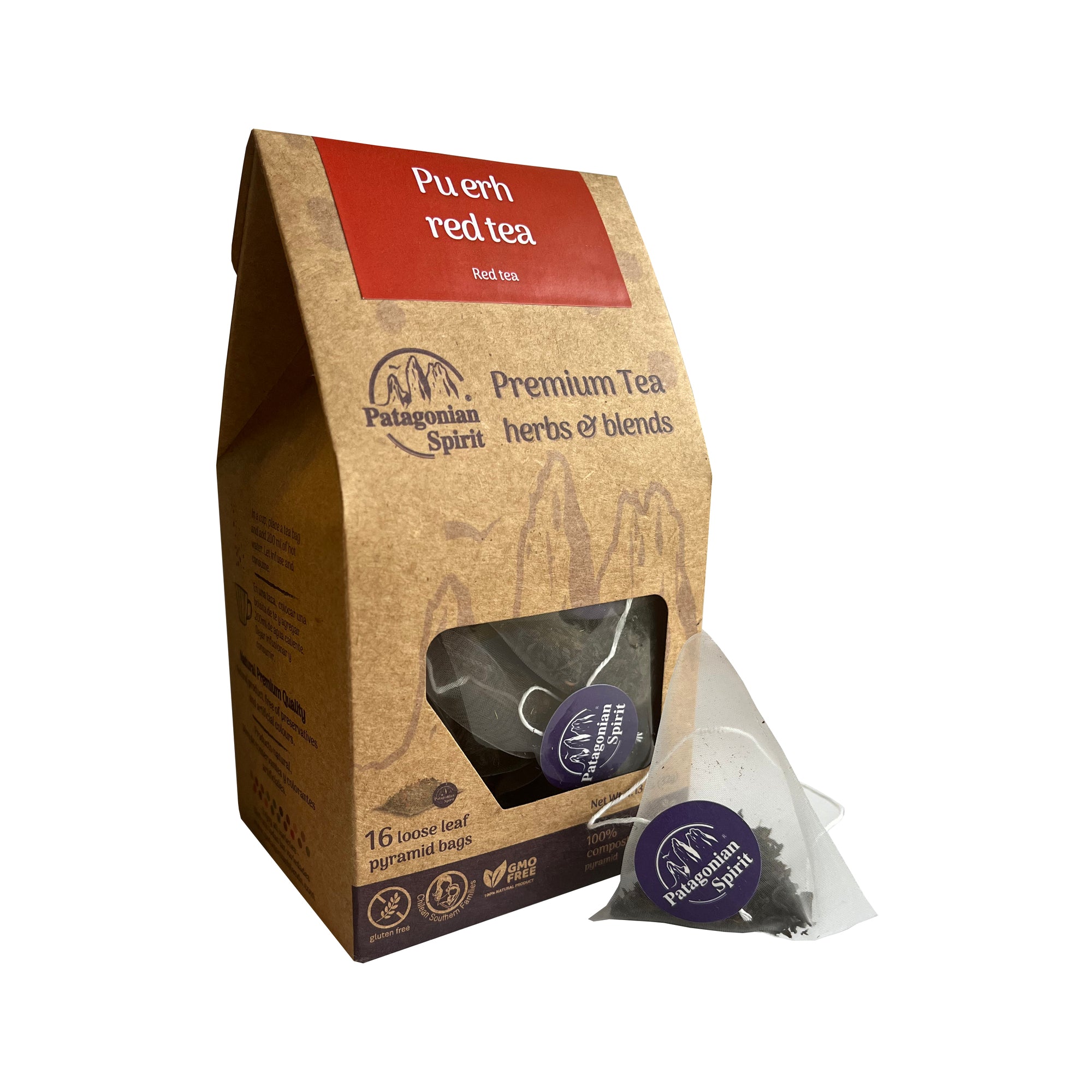 Patagonian Spirit Tea - 16 Bags per box! - Everglobe Specialty Products