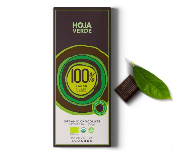 Hoja Verde Dark Pure and Exotic Cacao Chocolate 3 Pack,1.76 oz | Dairy Free Bars, Keto Friendly, Organic, Vegan, Natural, Non-GMO and Gluten Free - Everglobe Specialty Products