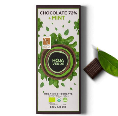 Hoja Verde Dark Pure and Exotic Cacao Chocolate 3 Pack,1.76 oz | Dairy Free Bars, Keto Friendly, Organic, Vegan, Natural, Non-GMO and Gluten Free - Everglobe Specialty Products